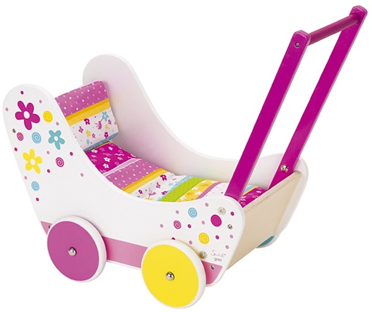 Goki Houten Poppenwagen Susibelle 63x33x51 Cm