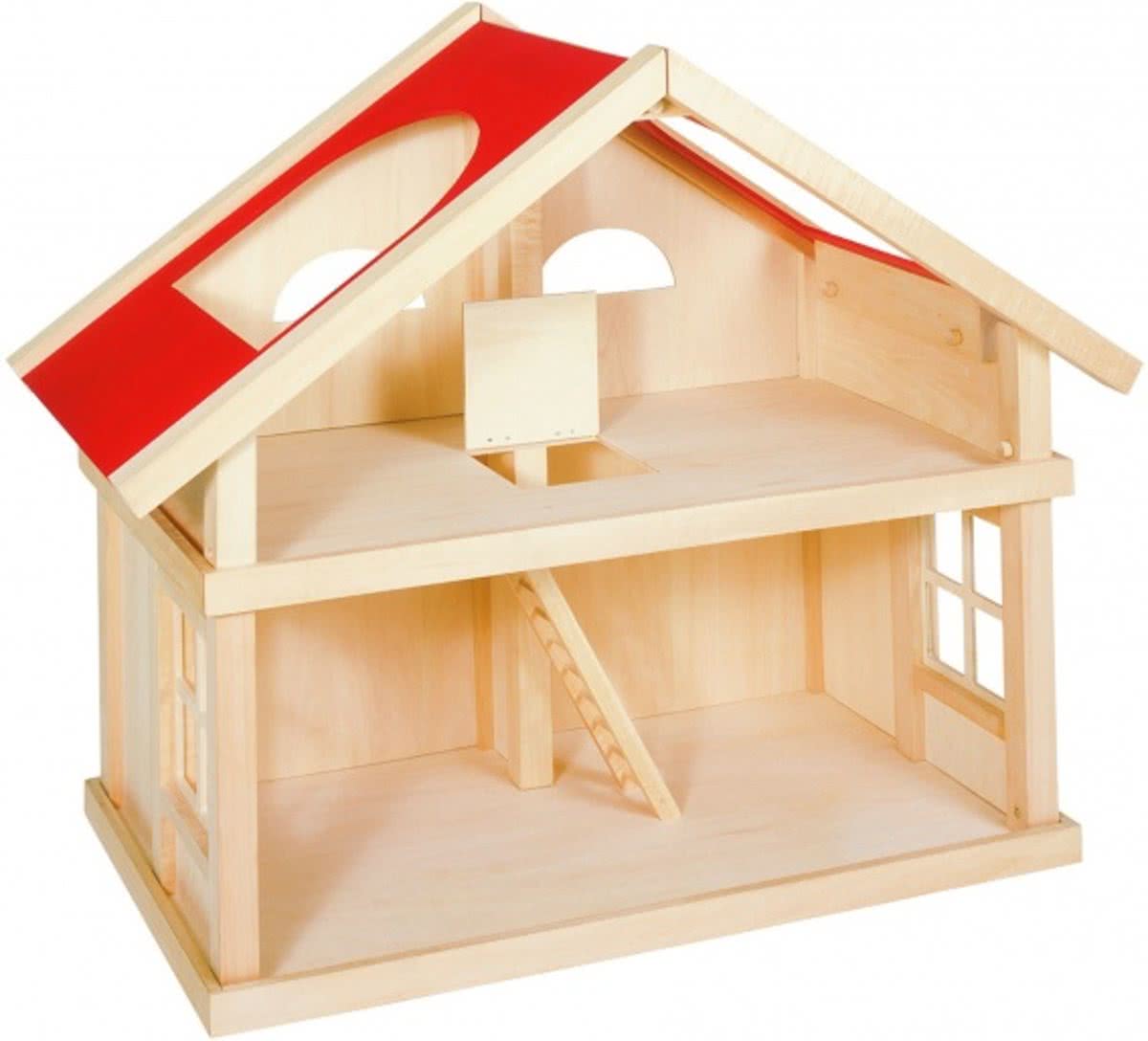 Goki Houten poppenhuis met 2 etages 65 x 35 x 63 cm