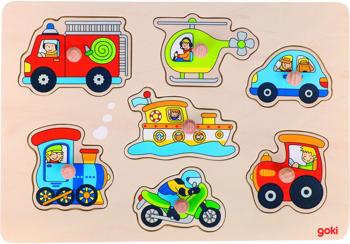   Knopjespuzzel Verkeersmiddelen 30 X 21 Cm 7-delig