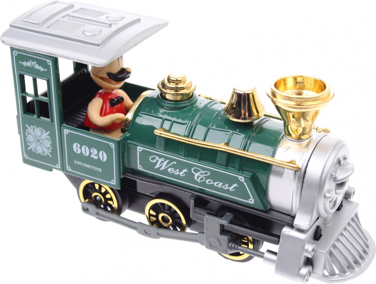 Goki Metalen Klassieke Locomotief: Met Licht En Geluid Groen