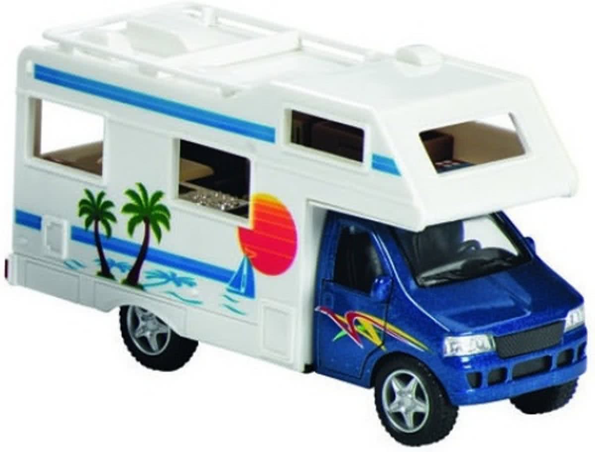 Goki Metalen camper 12,8 cm blauw