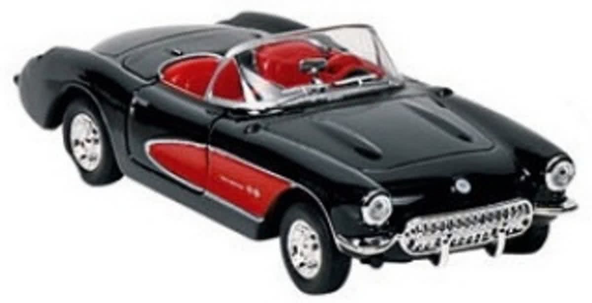 Goki Metalen chevrolet corvette 1957 zwart