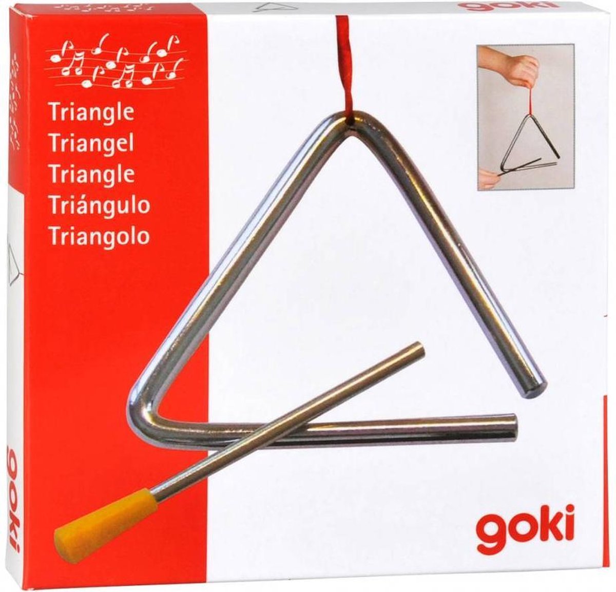   Metalen triangel 10 cm