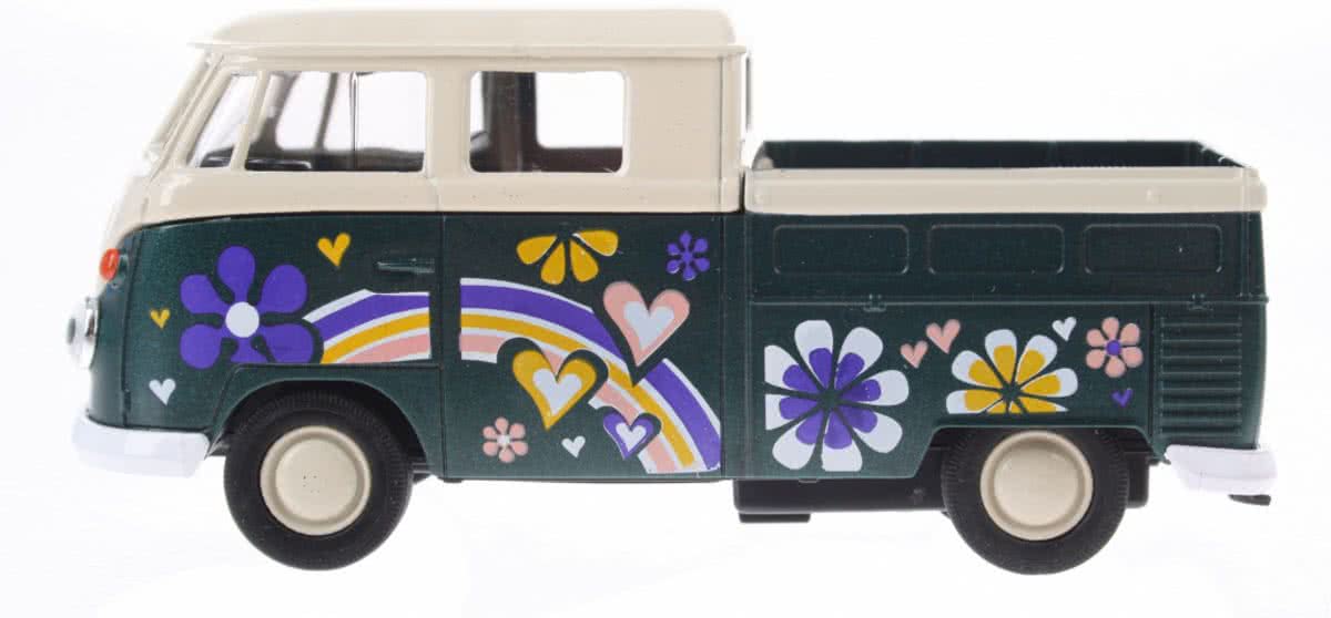 Goki Volkswagen T1 Doka Pick-up Bloem Groen 11 Cm