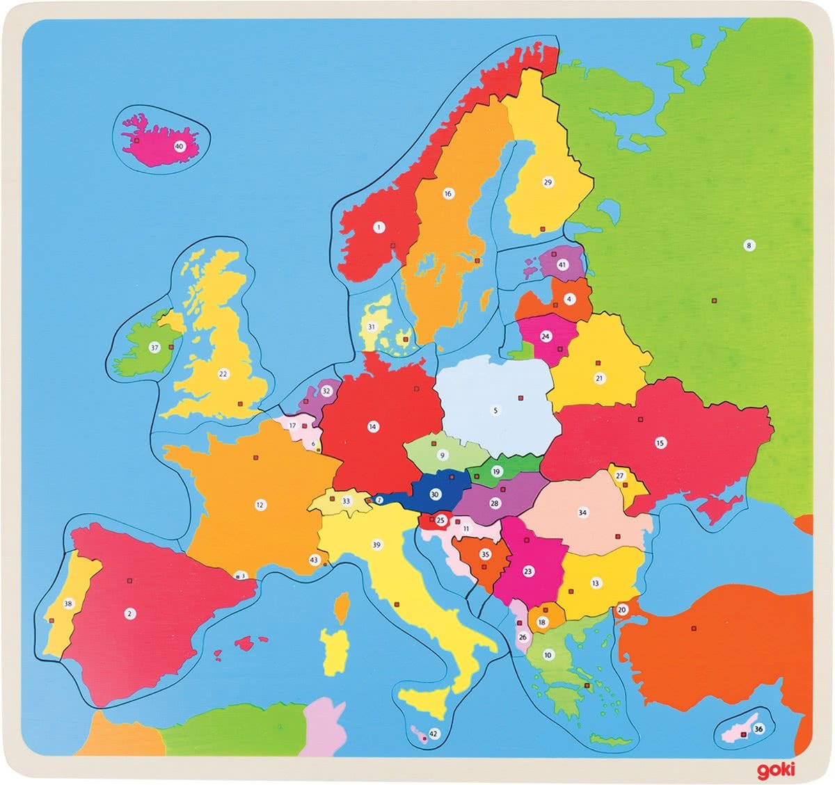 Houten Puzzel Europa