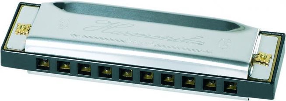 Metalen Mondharmonica 10 cm