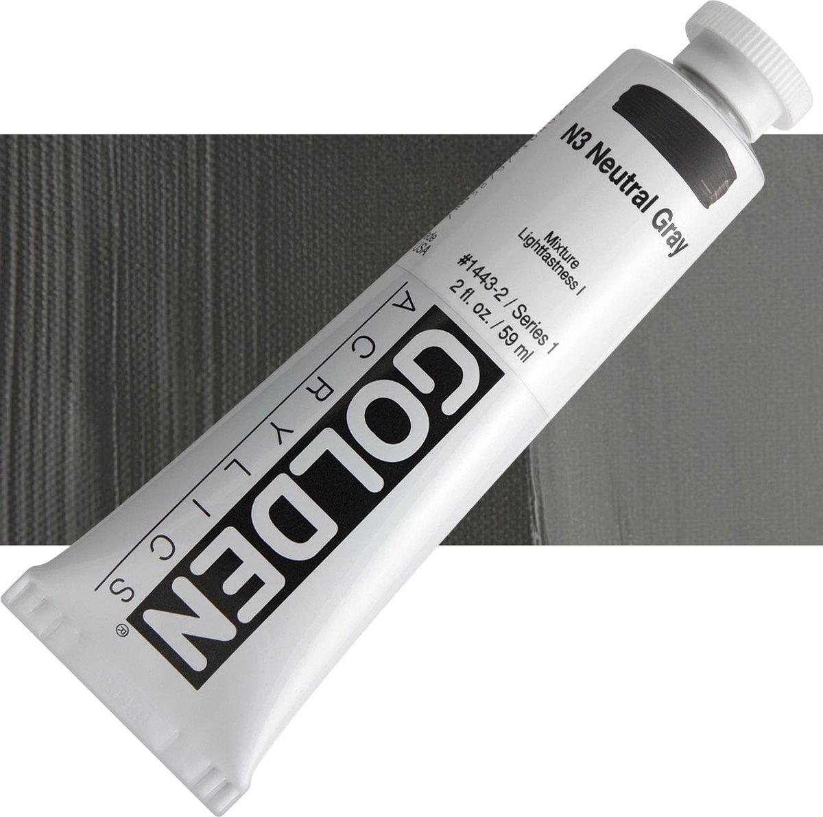 Golden Heavy Body Acrylverf Serie 1 N3 Neutral Gray