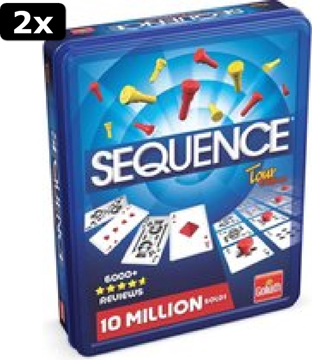 2x Sequence Travel (in Tin) - Bordspel