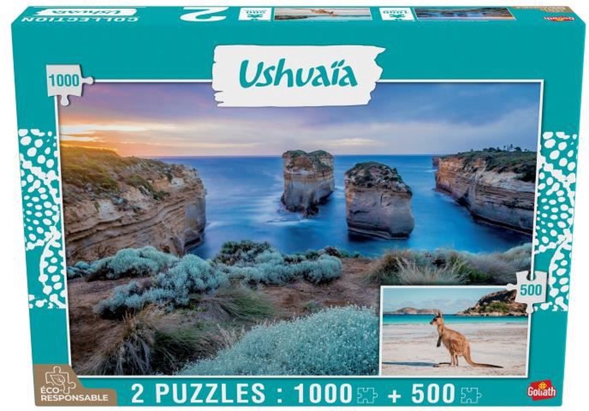 GOLIATH - Puzzel - Ushuaia-collectie - Island Archway en Kagourou (Australië)