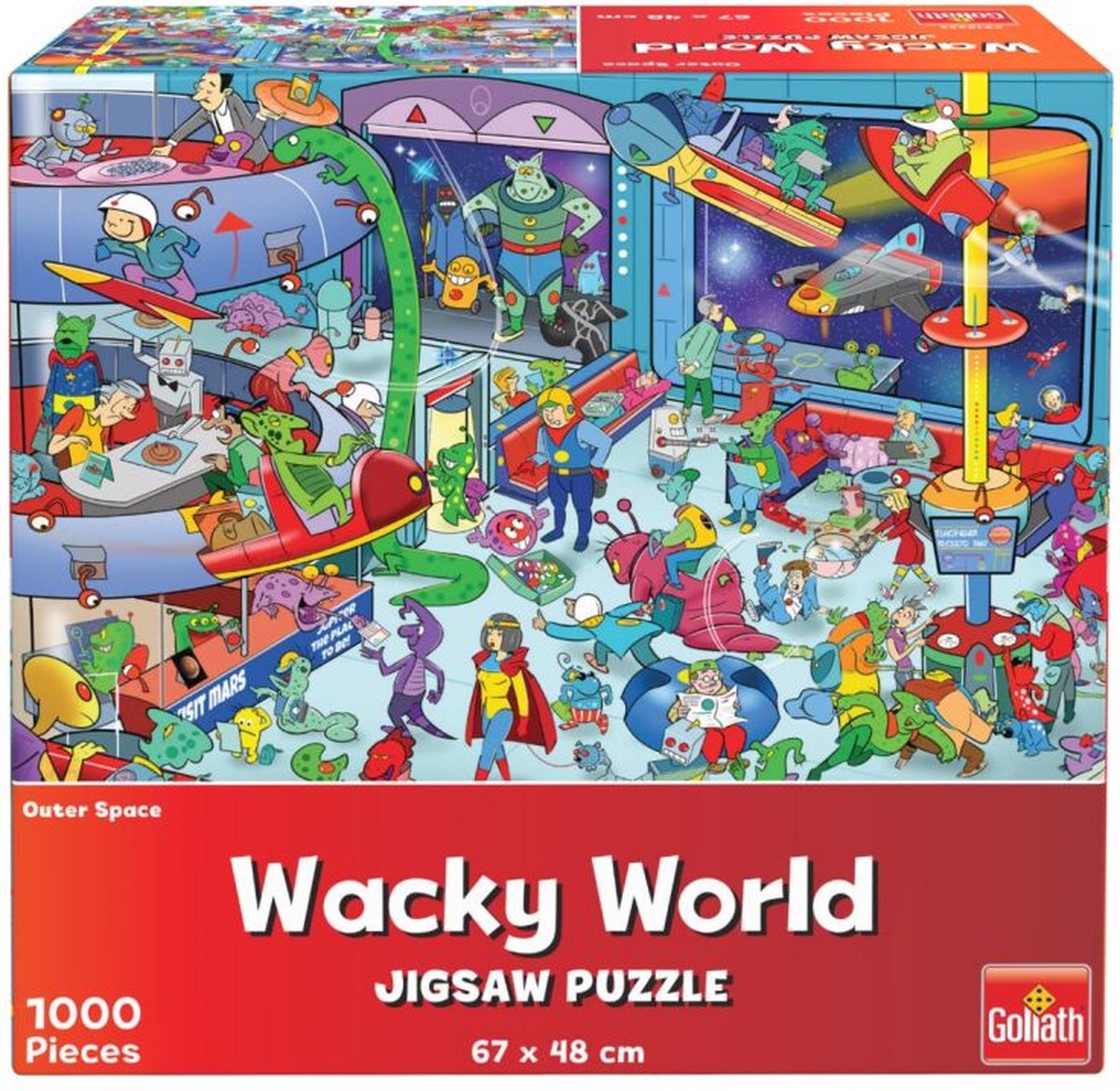 Goliath Wacky World Puzzel Outerspace 1000 Stukjes