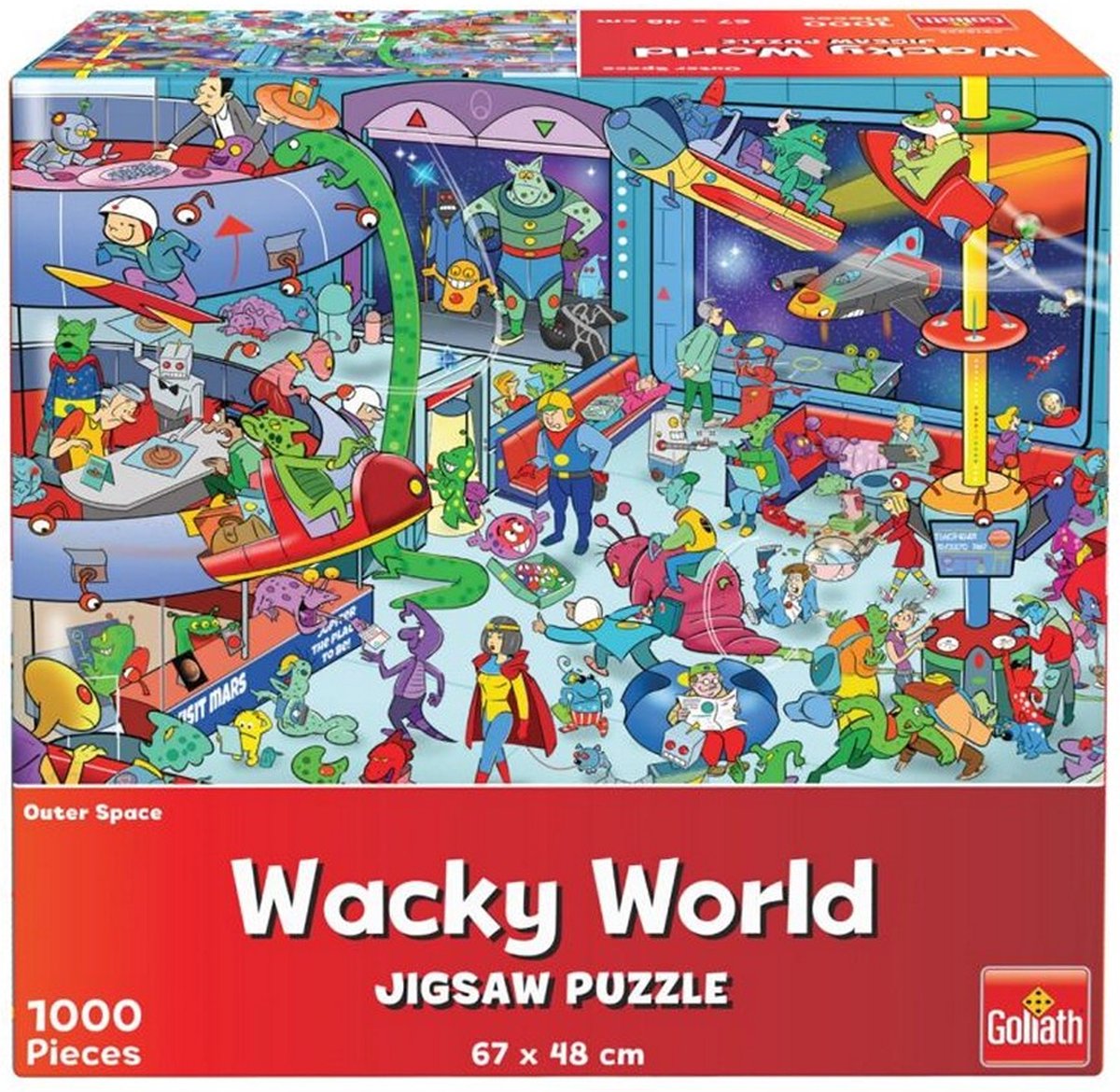 Goliath Wacky World Puzzel Outerspace 1000 Stukjes