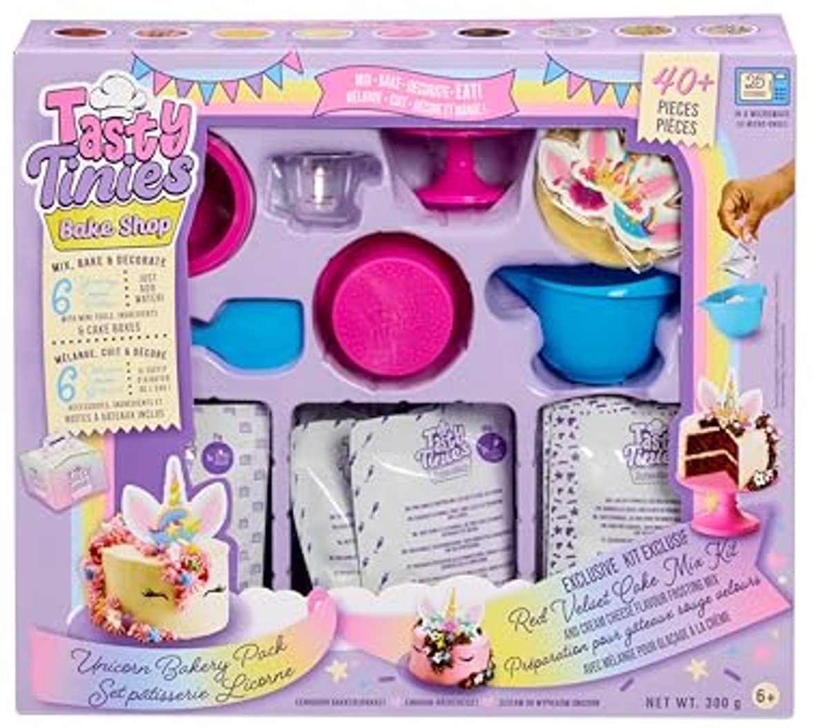   bakset speelgoed Tasty Tinies Party Pack voor kinderen.