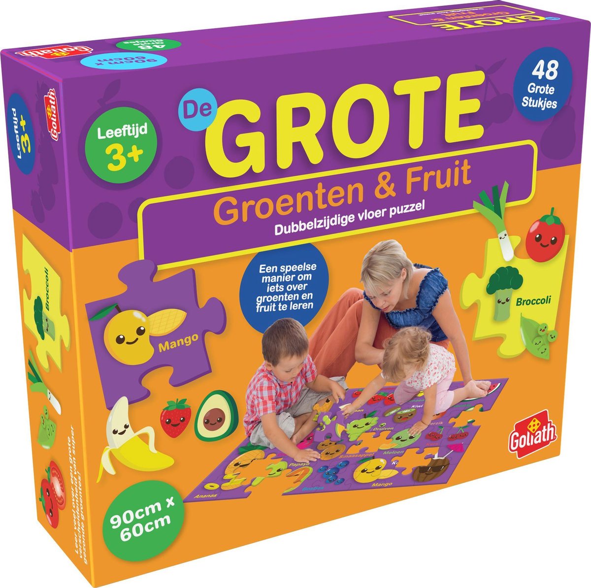 Grote Vloer Puzzel - Groenten & Fruit