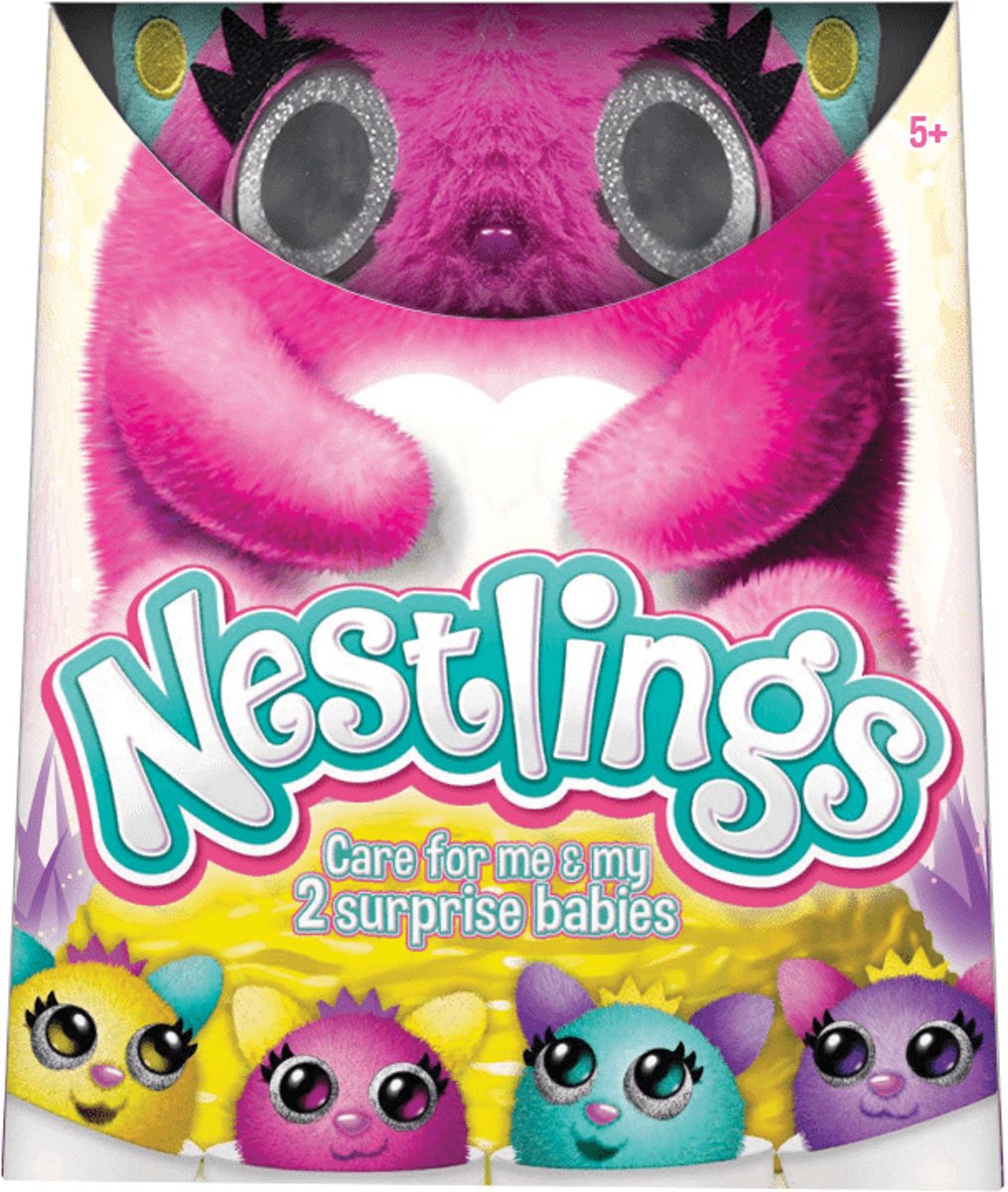 Nestlings - Roze - Interactieve knuffel - Goliath