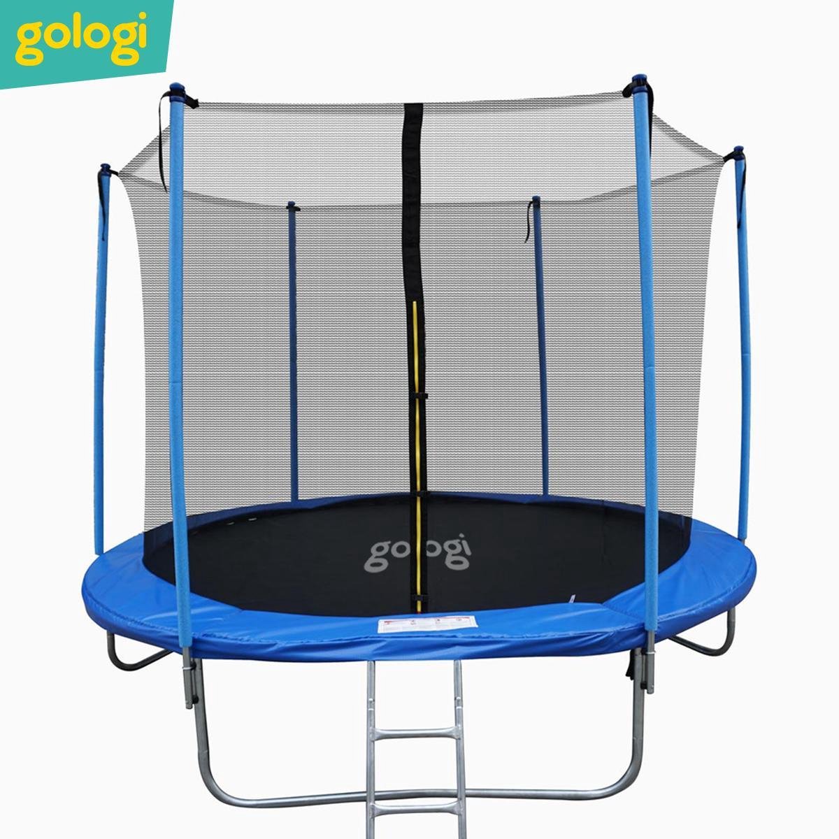 Gologi® - Trampoline - Ø 305cm - Trampoline met veiligheidsnet - Hoogte 67 cm - Incl. trap - PVC rand - Weerbestendig