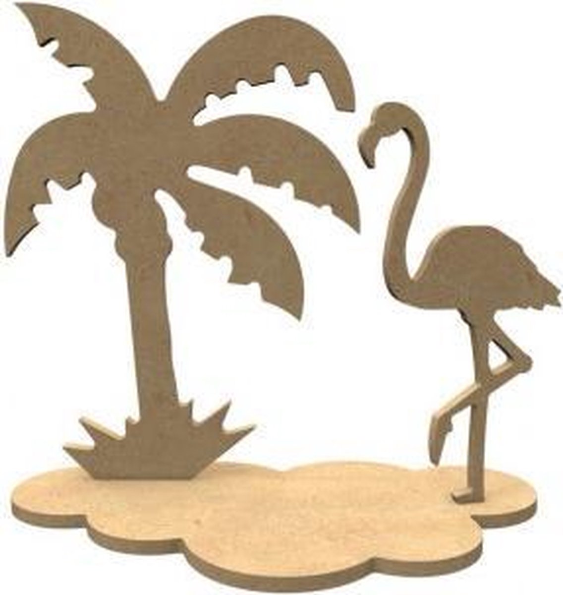 Gomille MDF Figuren Flamingo Set 24x23 cm