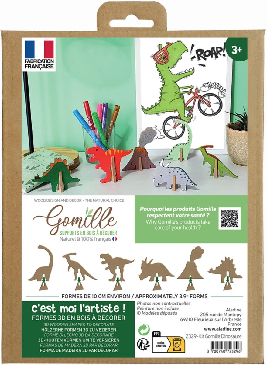 Gomille MDF Figuren Set Dinosaurussen