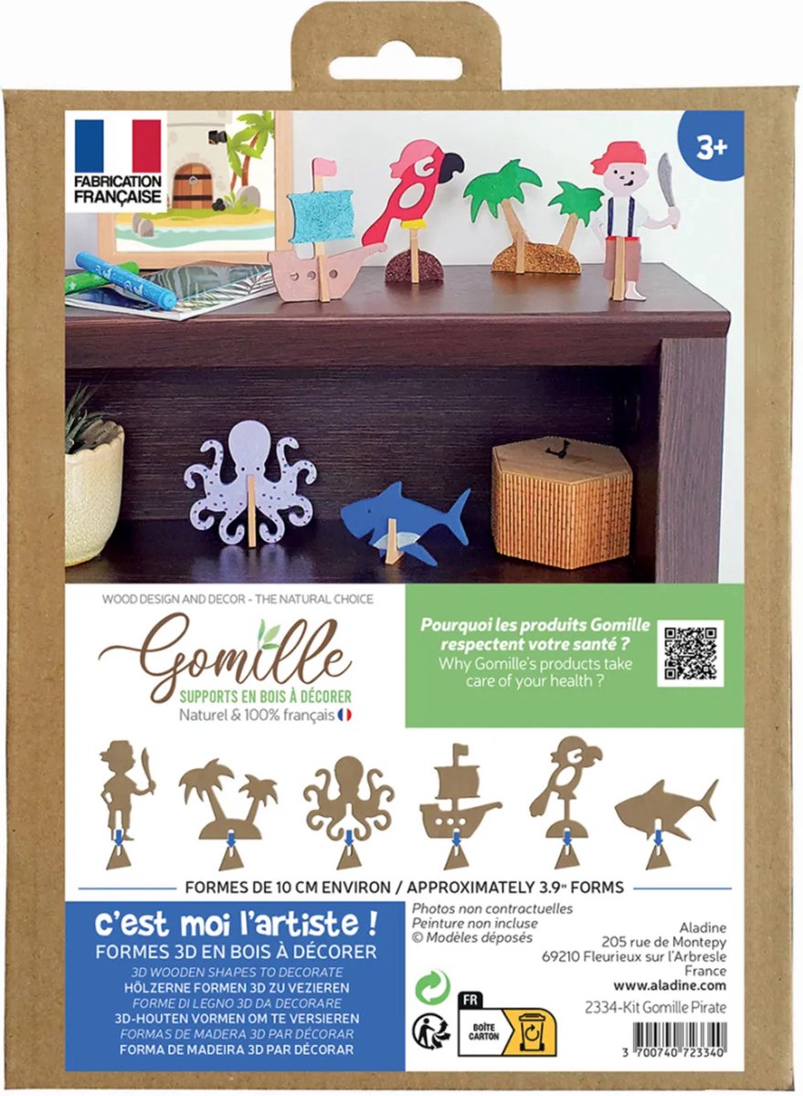 Gomille MDF Figuren Set Piraten