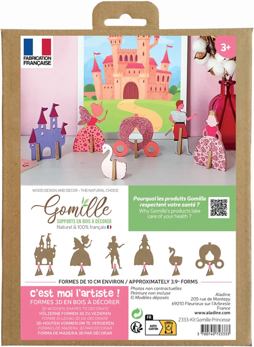 Gomille MDF Figuren Set Prinsessen