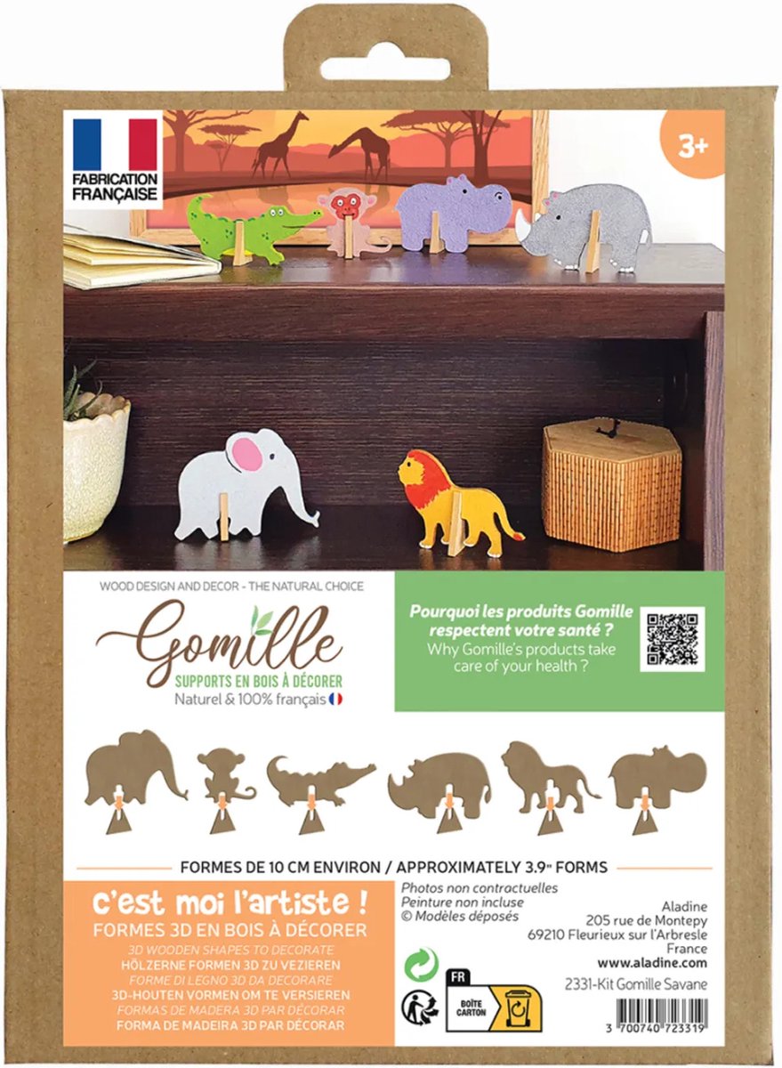 Gomille MDF Figuren Set Savanne