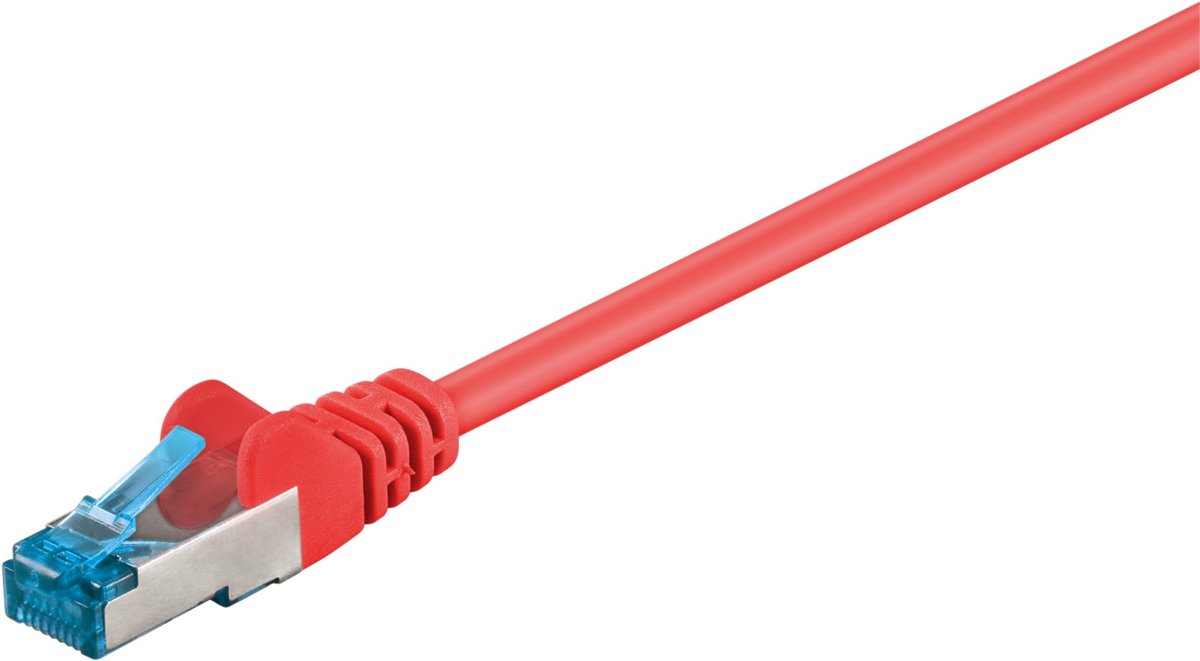 Goobay - S/FTP netwerkkabel CAT6a - Rood - 0,50 meter