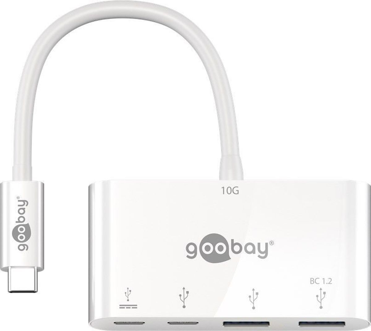 Goobay USB-C naar 2x USB-A + 2x USB-C PD 20V/5A hub - 0,15 meter