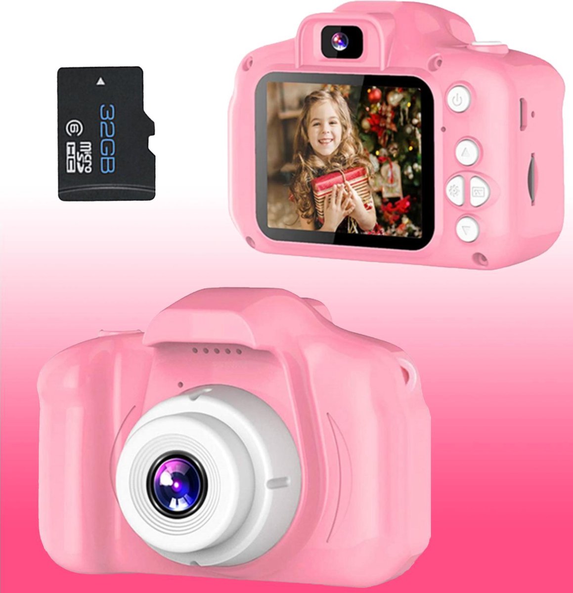 Good Kids Kindercamera - Fototoestel voor Kinderen - Kinder Camera - Vlog - Digitale Kindercamera – 32GB SD-kaart