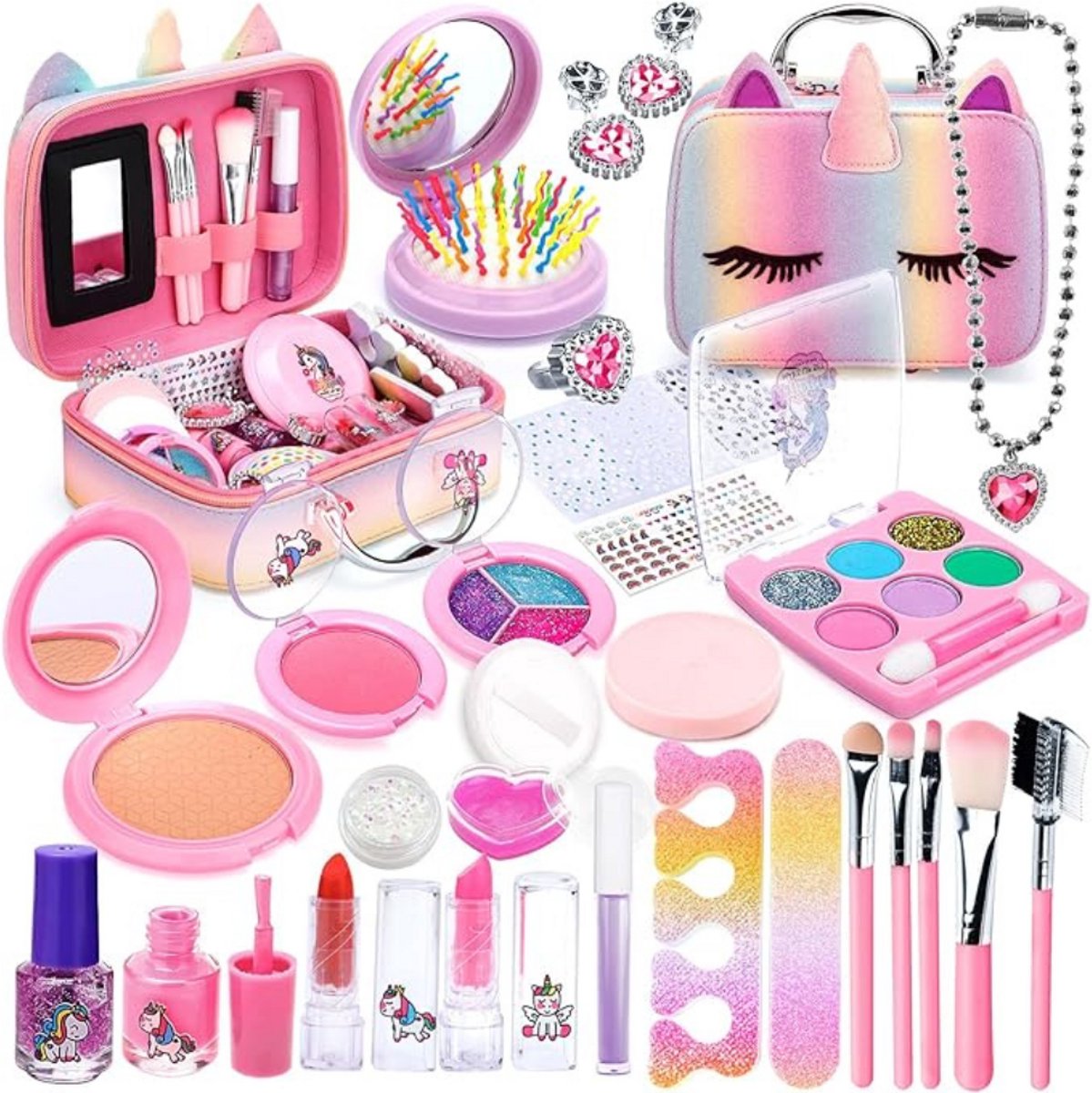   ® - Kinder Make Up Meisje - Make-up Set voor Meisjes - 31 stuks - Wasbaar
