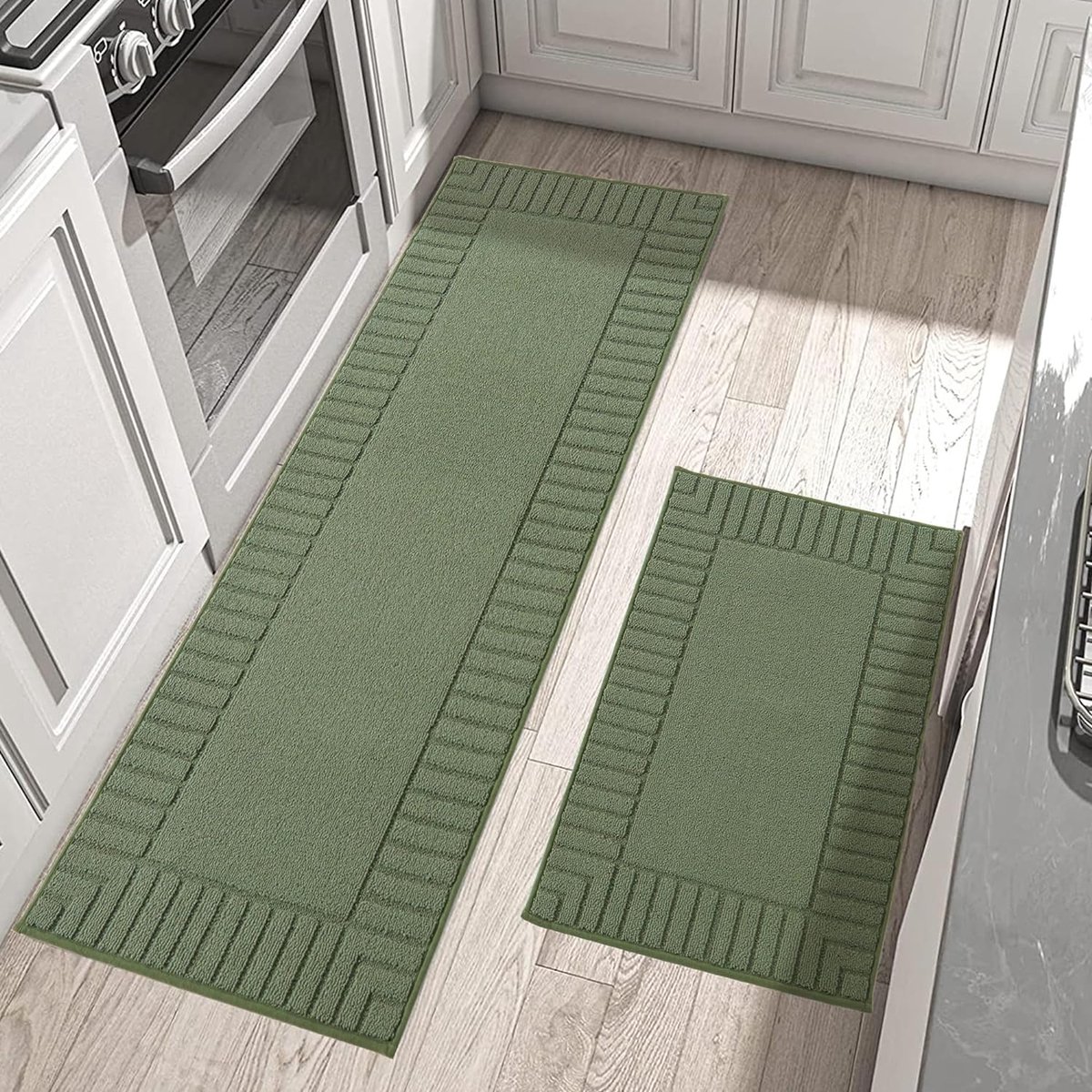 Goodivery ® Comfortabele en Absorberende Keukenmat Set van 2 voor Keuken en Eetkamer