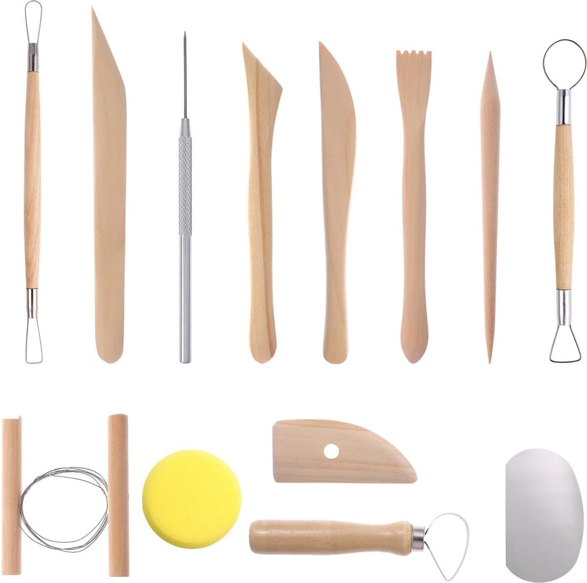 Goodivery ® Kleigereedschap Set van 13 Stuks voor Keramiek en Modellering