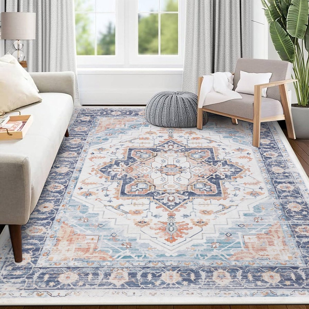 Goodivery ® Stijlvol en Praktisch Vintage Vloerkleed met Antislip Eigenschappen voor Elk Interieur