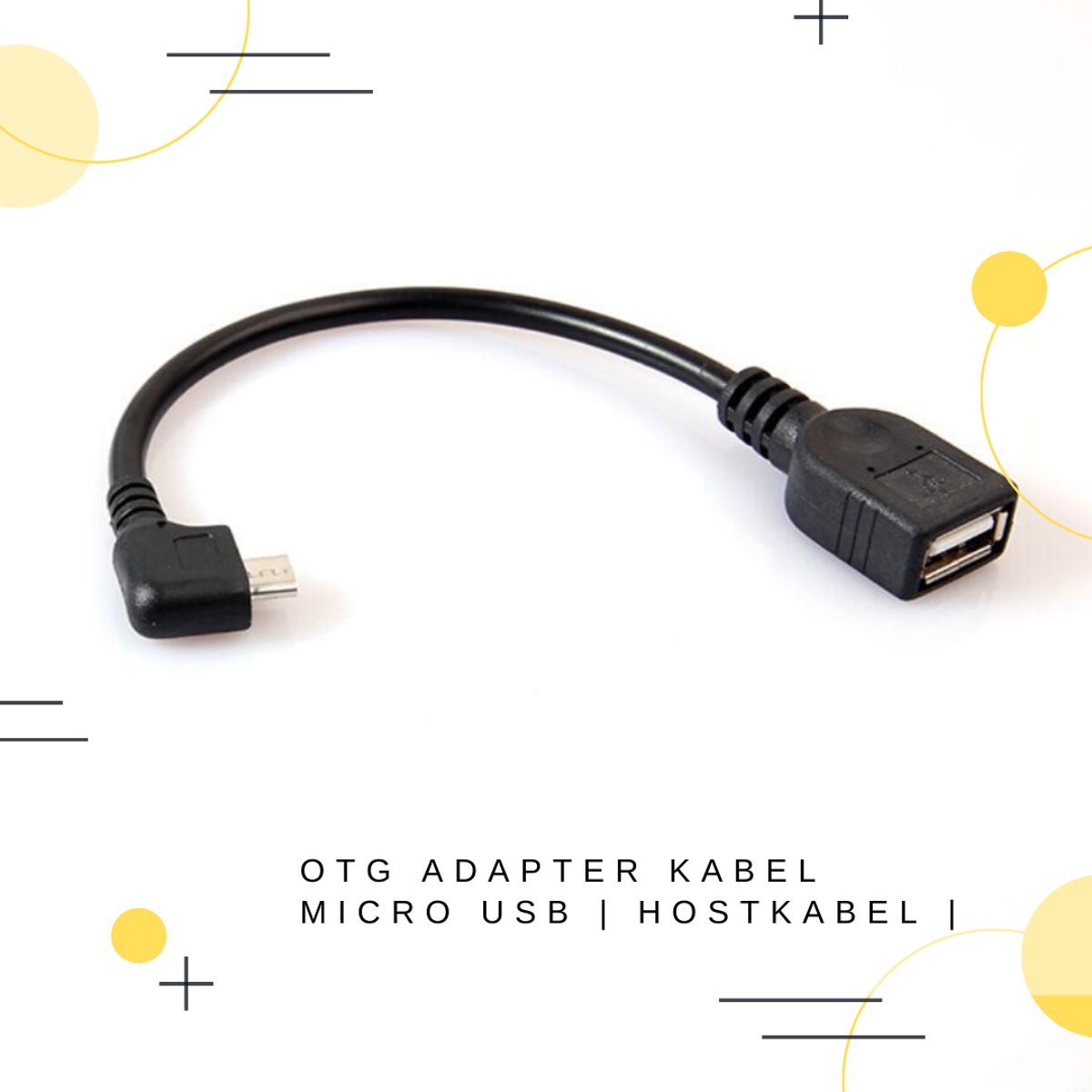 Hostkabel Micro-USB Male naar USB 2.0 A Female OTG Data Connector kabel