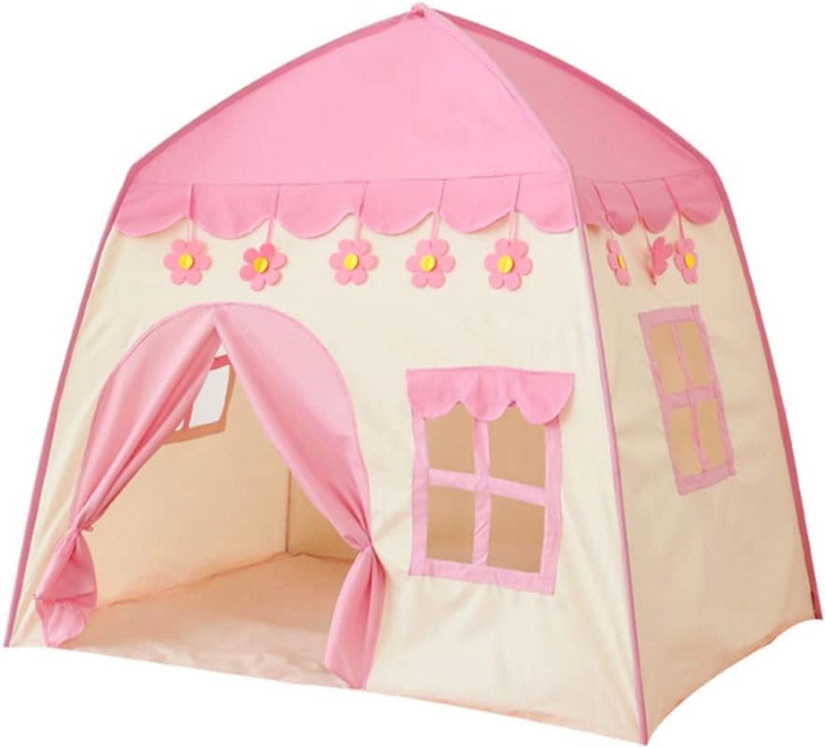  XL Roze Kindertent Speelhuisje   Tent 130x130x100 CM