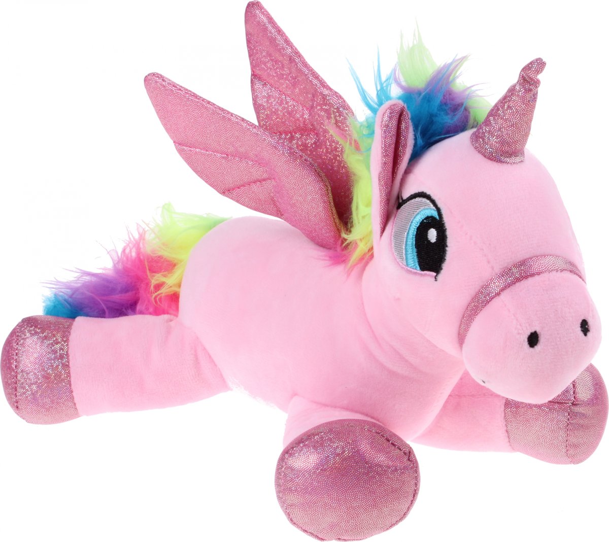 Gosh! Designs Eenhoornknuffel Regenboog Roze 30 Cm