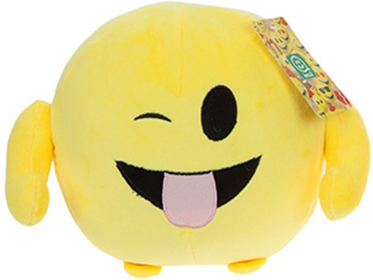 Gosh! Designs Knuffel Imoji Ball Tong Uitstekend 18 Cm Geel