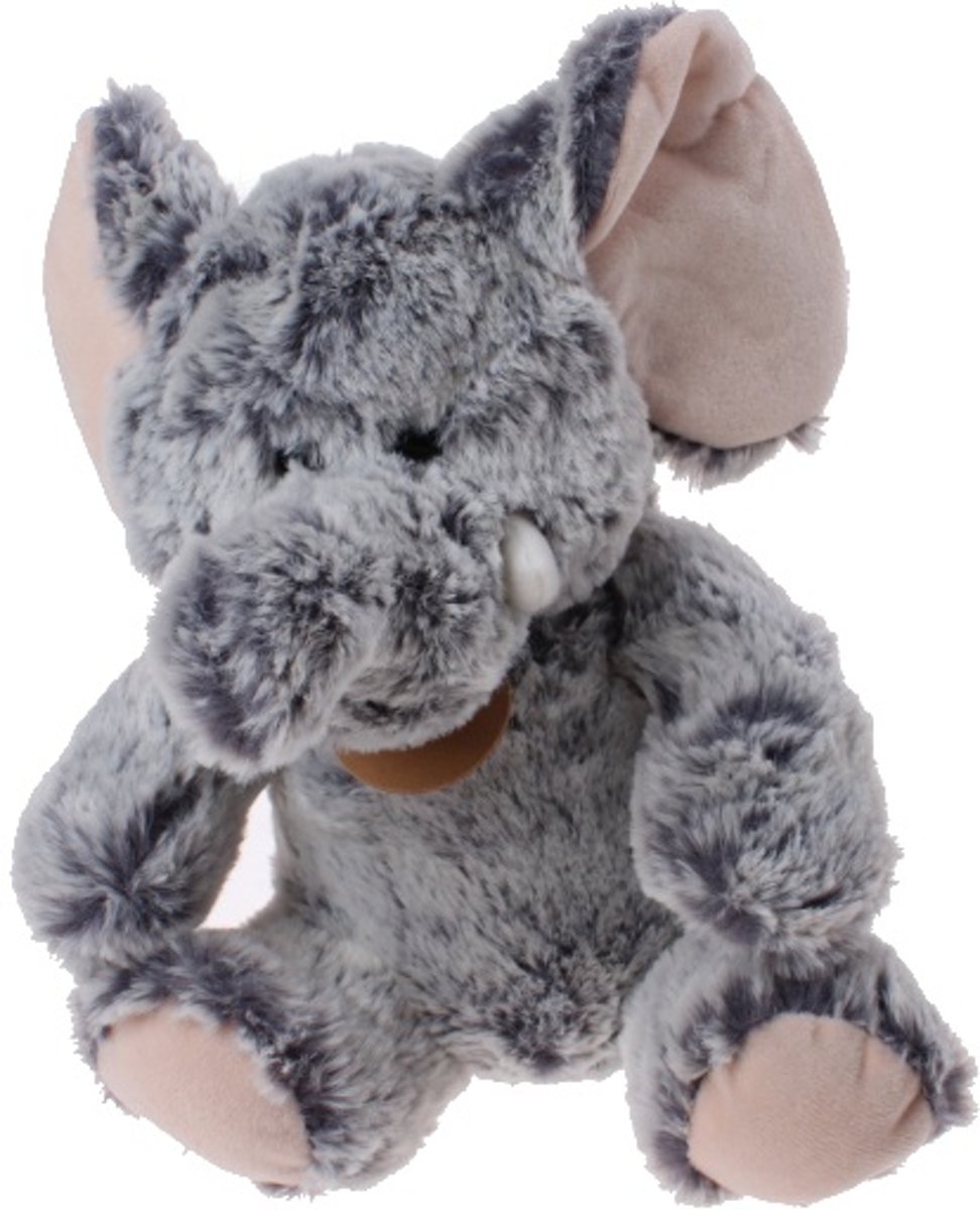 Gosh! Designs Knuffelolifant 23 Cm Grijs