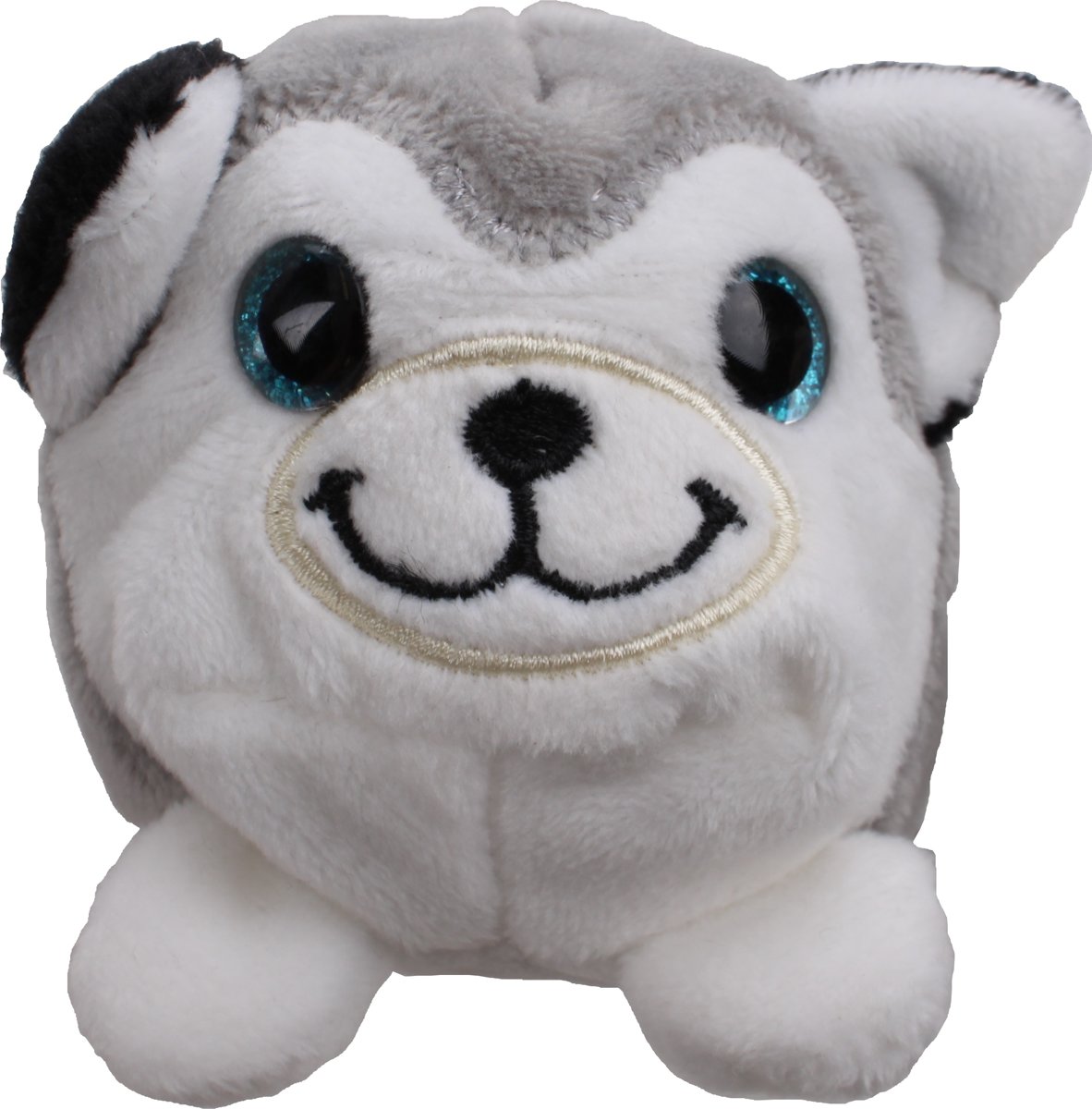 Gosh! Designs Pluchen Dinkies Husky 7 Cm Grijs/wit