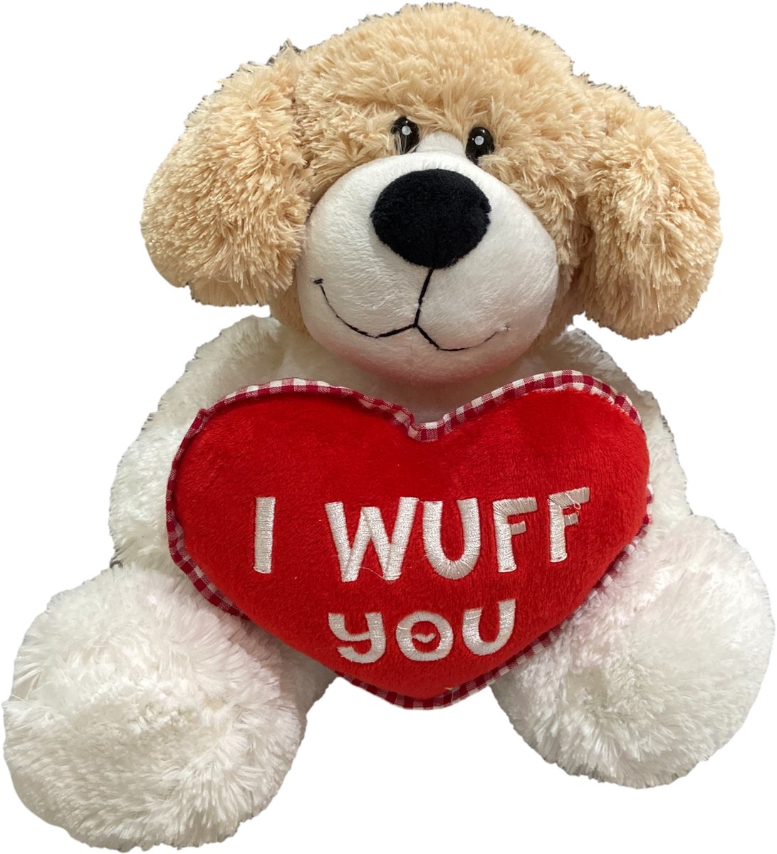 Pluche hond - I Wuff You - 24 cm