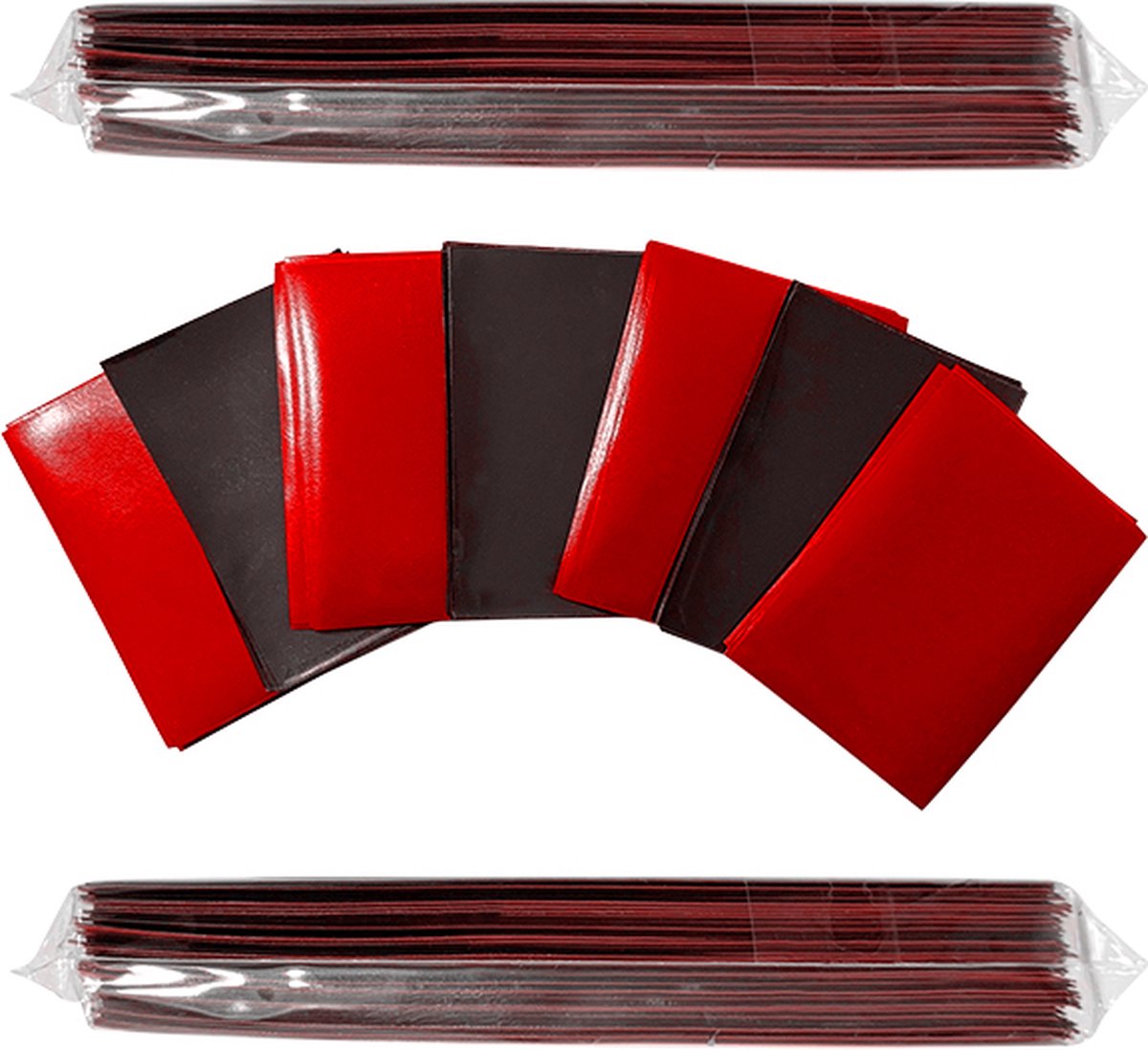  s – Kaart Hoesjes – 100 stuks – 63x90mm – Rood