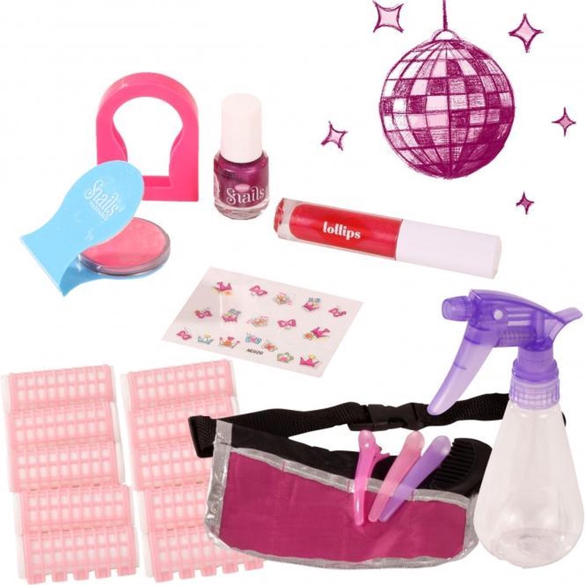 Götz modepop accessoires groot stylingset / kappersset 20delig