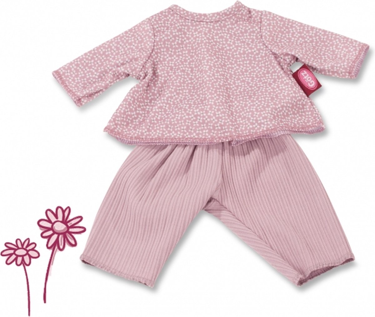 Götz poppenkleding babypop blouse en broek voor pop van 42-46cm