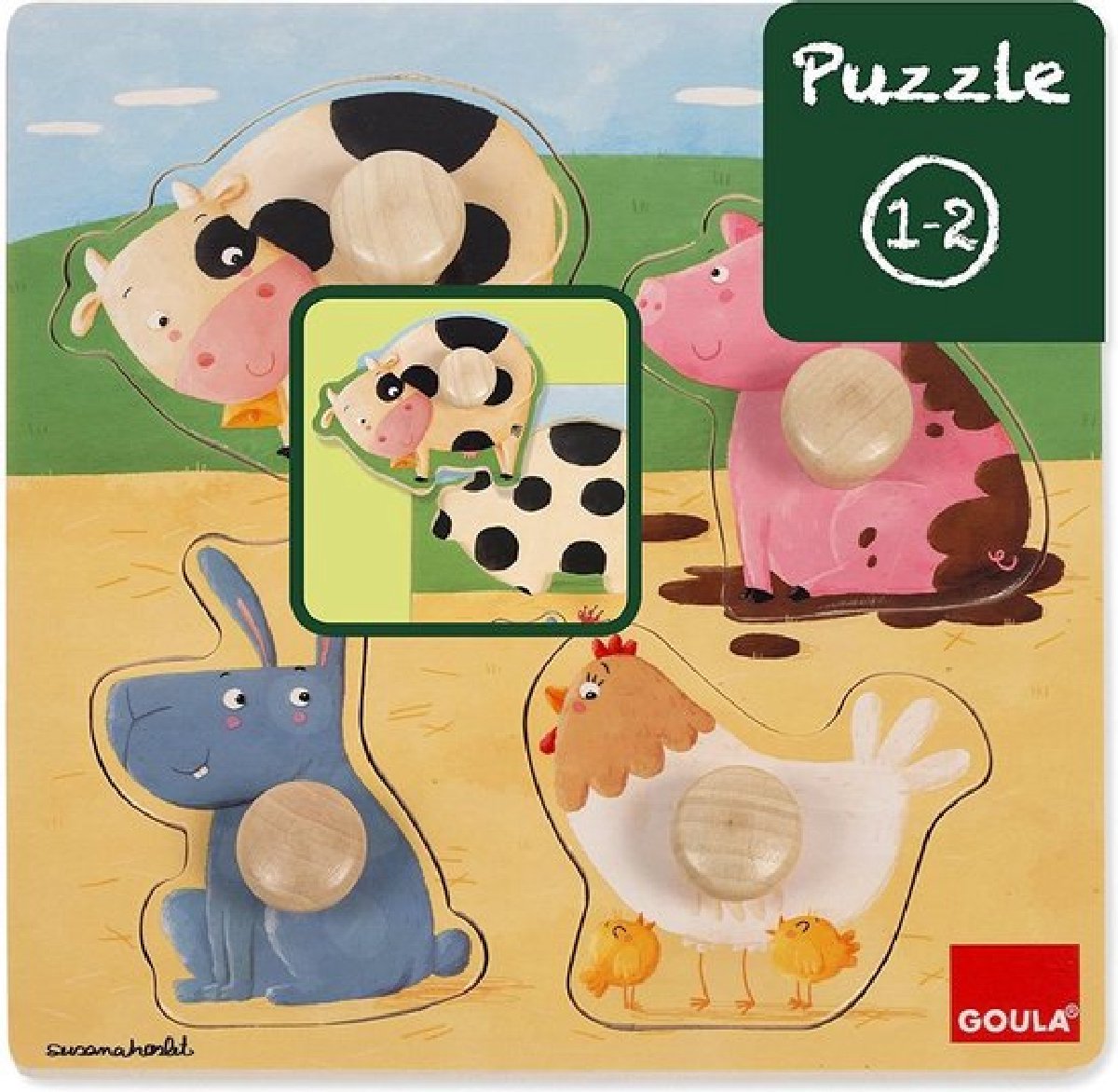 Goula Boerderijdieren puzzel