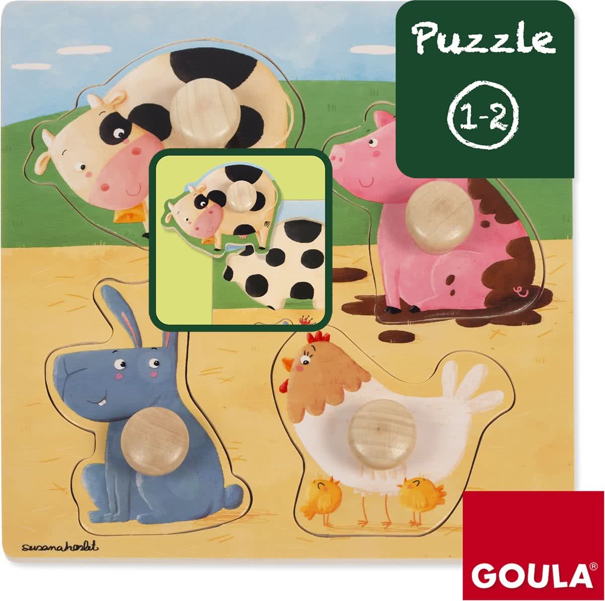 Goula Boerderijdieren puzzel