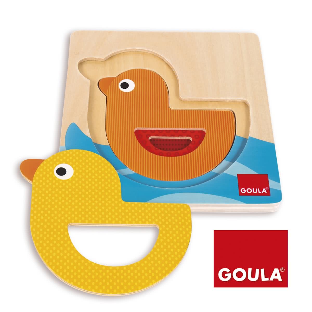 Goula Eend Puzzel - Houten Kinderpuzzel