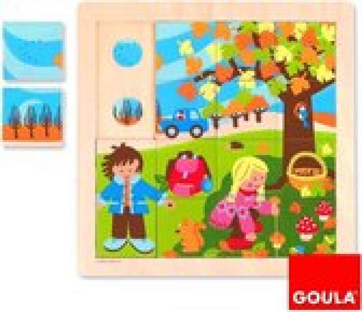 Goula Herfstpuzzel - Puzzel 16 stukjes