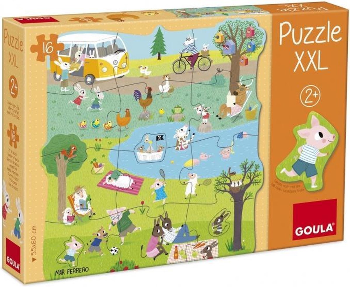 XXL legpuzzel naar buiten 16 stukjes