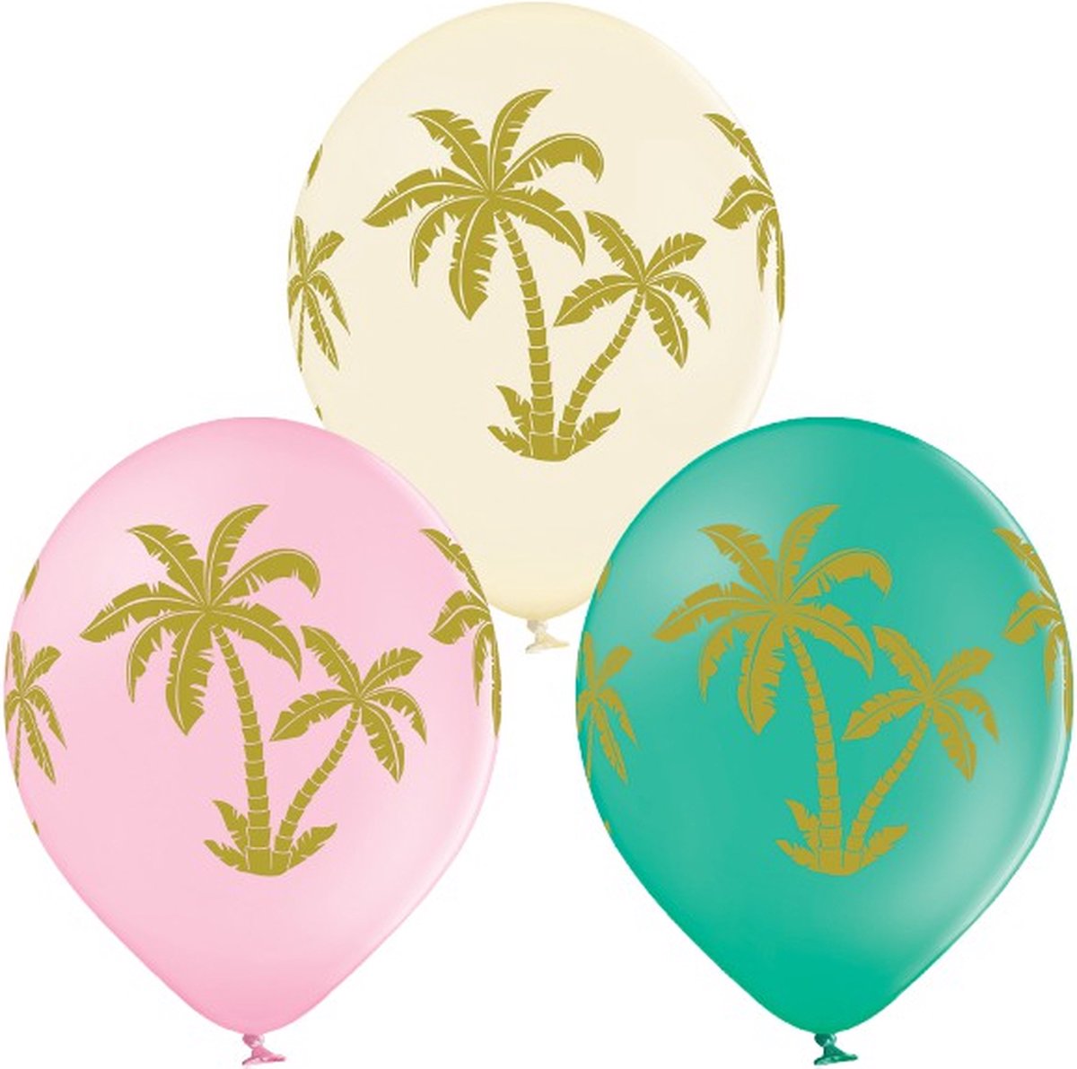 Ballonnen palm tree 6 stuks