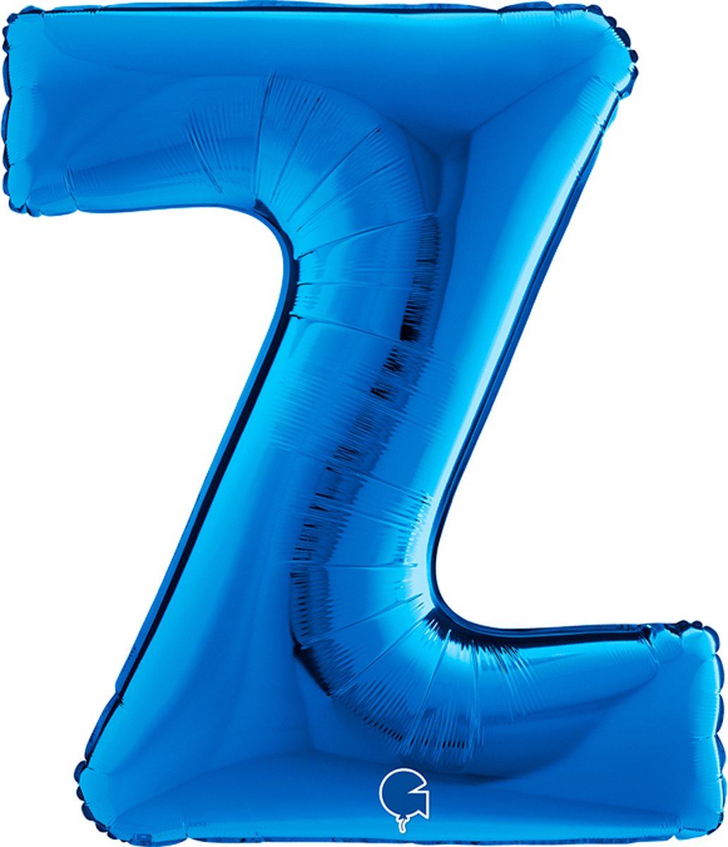 Folieballon 100cm letter Z blauw