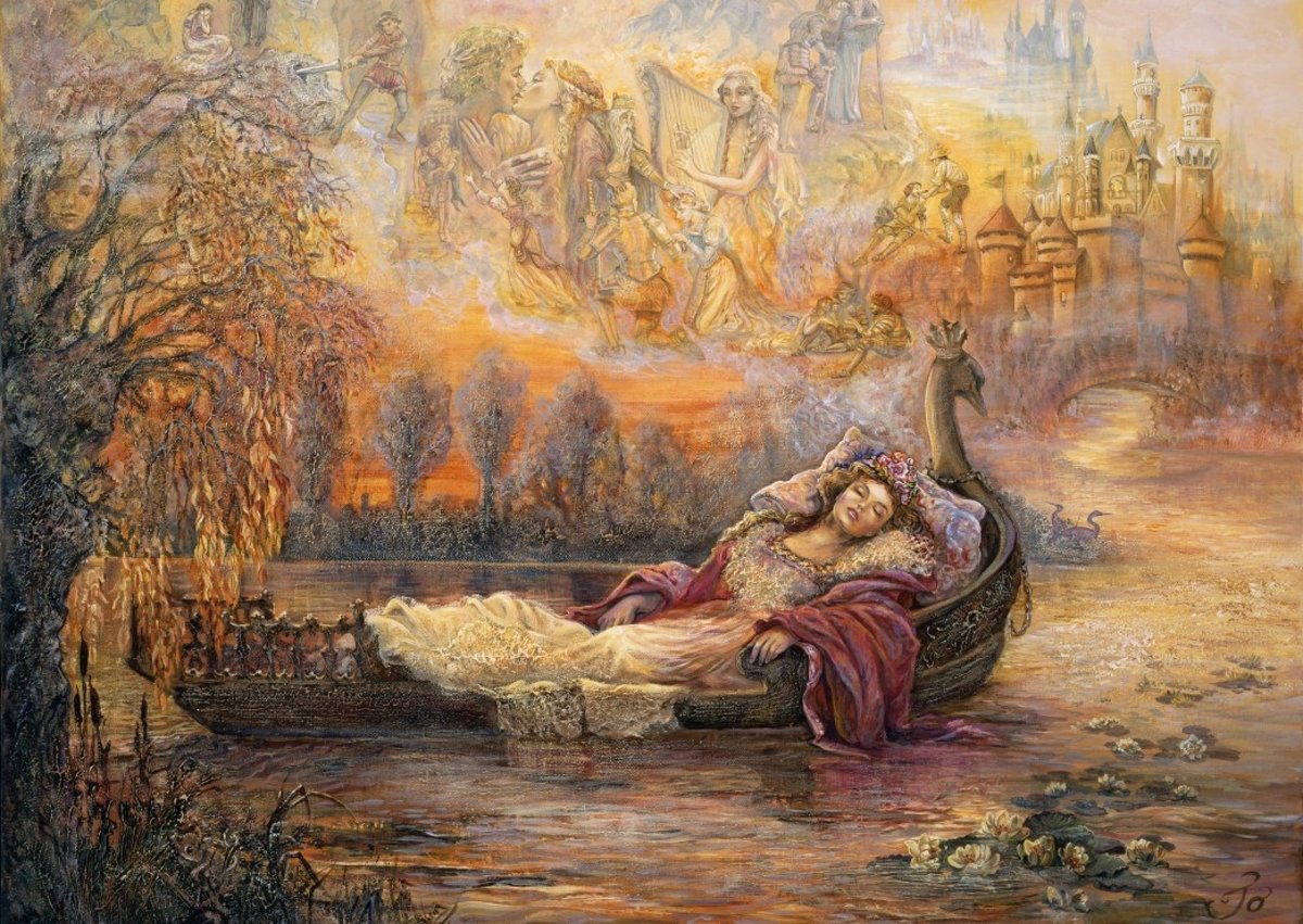 Legpuzzel - 1000 stukjes - Dreams of Camelot,  Josephine Wall - Grafika puzzel