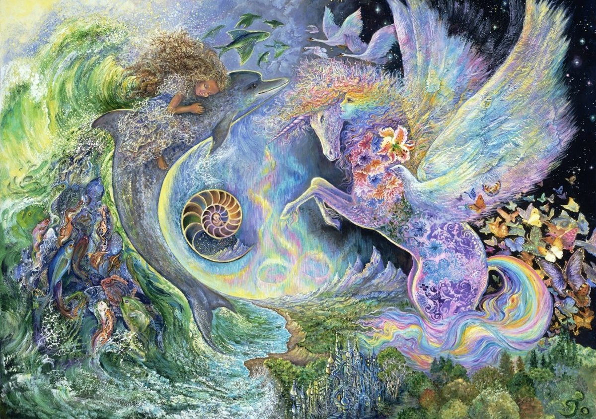 Legpuzzel - 1500 stukjes - Magical Meeting,  Josephine Wall - Grafika puzzel